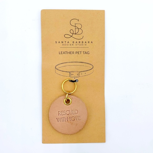 Santa Barbara Design Studio Rescued with Love Dog Tag - Picture 2 of 3